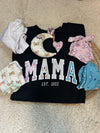 Mama or Dad Sweatshirt with moon keepsake