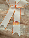 White Ribbon Fall Bow