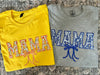MAMA & bow applique tshirt
