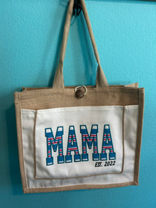  Burlap MAMA bag