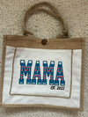 Burlap MAMA bag