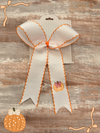 White Ribbon Fall Bow
