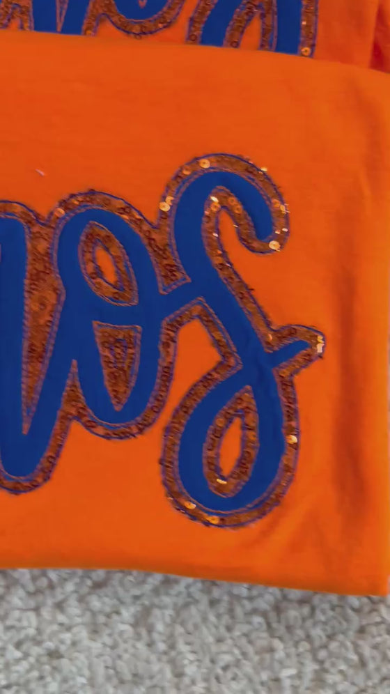 Embroidered Astros Orange T-shirt