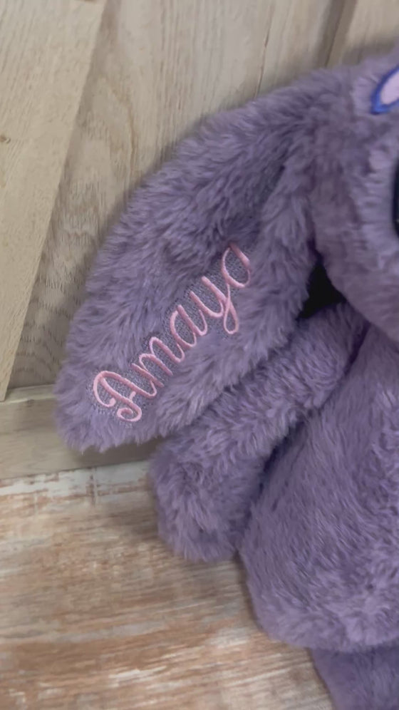 Floppy purple bunny